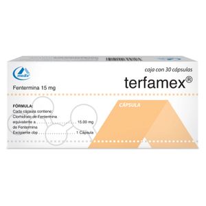 Terfamex 15 mg 30 Capsulas