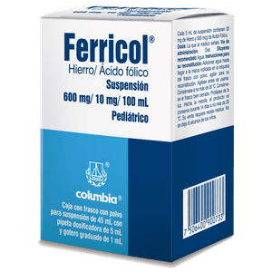 Ferricol Suspension 600 mg / 10 mg / 45 mL