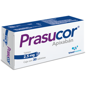 Prasucor 2.5 mg 30 Tabletas
