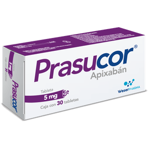 Prasucor 5 mg 30 Tabletas