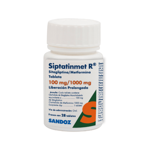 Siptatinmet R 100 mg / 1000 mg 28 Tabletas