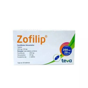 Zoflip 200 mg / 20 mg 30 Tabletas