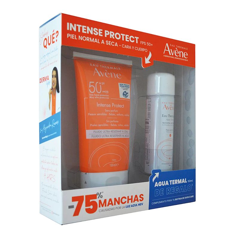 Kit-Protector-Solar-Avene-Intense-Protect-FPS50--150-mL---Agua-Termal-50-mL