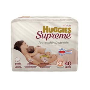 Huggies Supreme Recien Nacido Unisex 40 Piezas