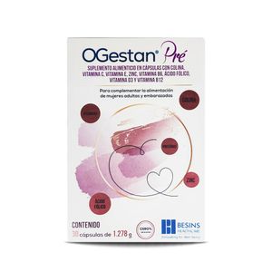 O Gestan Pre Suplemento Alimenticio 30 Capsulas de 1.278 g
