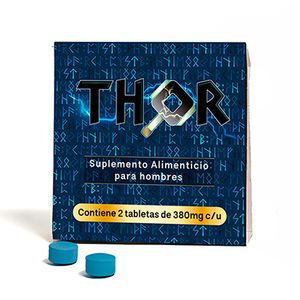 Thor 389 mg Suplemento Alimenticio para Hombres 2 Tabletas