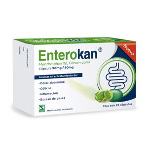 Enterokan 90 mg / 50 mg 28 Capsulas