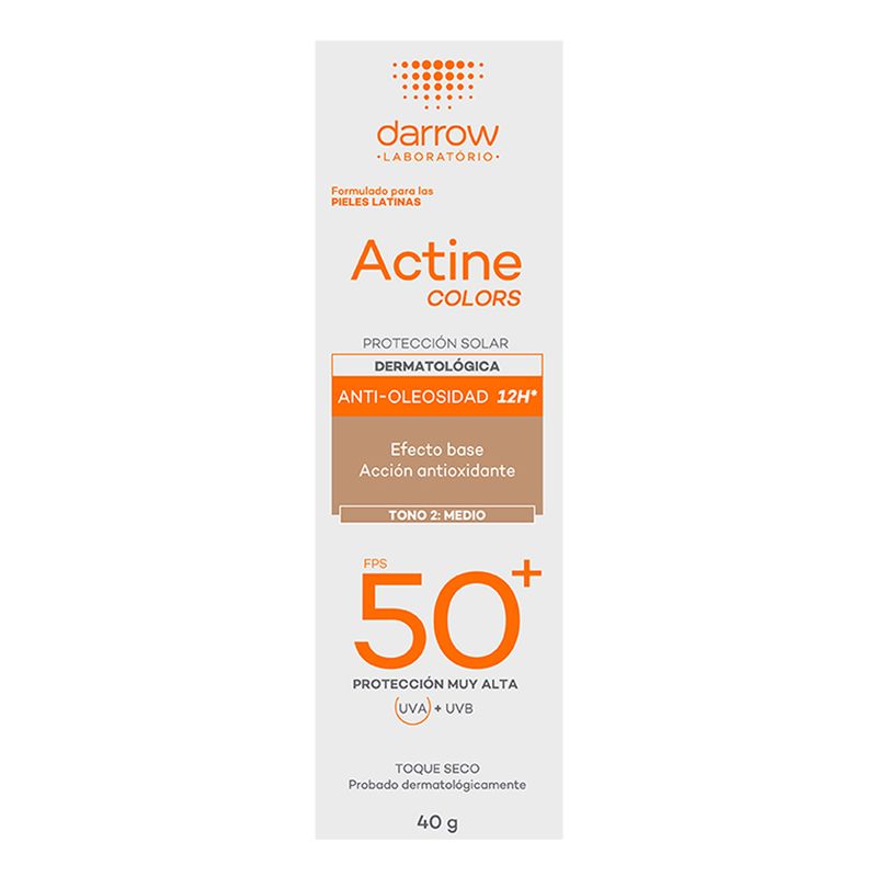 Portector-Solar-Darrow-Actine-Colors-Tono-2-Medio-40-g