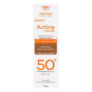 Portector Solar Darrow Actine Colors Tono 3 Medio Oscuro 40 g