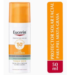 Eucerin Protector Solar FPS 50+ Oil Control Anti-Brillo Piel Mixta a Grasa Toque Seco 50 mL