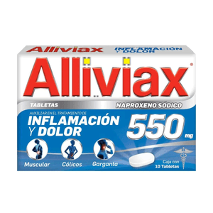 Alliviax 550 mg 10 Tabletas