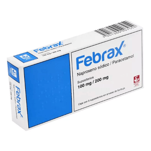 Febrax 100 mg / 200 mg 5 Supositorios