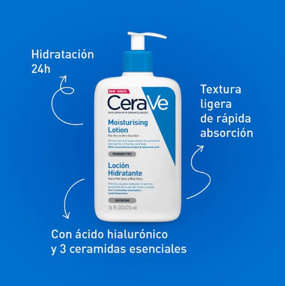 CeraVeLocionHidratanteparaPielSecaaMuySeca473mL