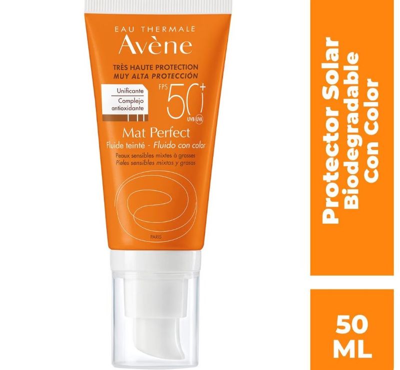 ProtectorSolarAveneMatPerfectFPS50ToqeSecoconColor50mL