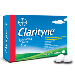 Clarityne Loratadina 10 mg 10 Tabletas