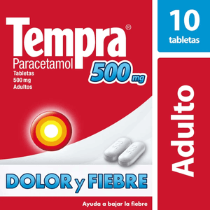 Tempra 500 mg 10 Tabletas
