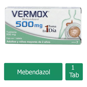 Vermox 500 mg 1 Tabletas