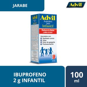 Advil Infantil Suspension 100 mg / 5 mL Frasco con 100 mL