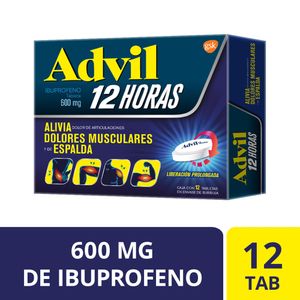 Advil 12 Horas 600 mg 12 Tabletas