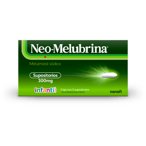 Neo-Melubrina Infantil 300 mg 5 Supositorios