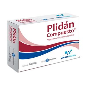 Plidan Compuesto 10 mg / 125 mg 20 Comprimidos