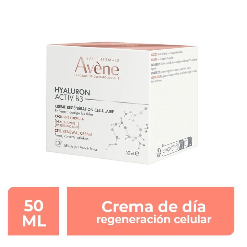 Avene Crema de Dia Regeneracion Celular Hyaluron Activ B3 50 mL