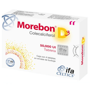 Morebon D3 50,000 UI 4 Tabletas