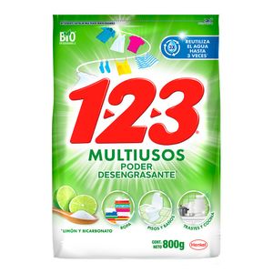 123 Bicarbonato y Limon 800 g