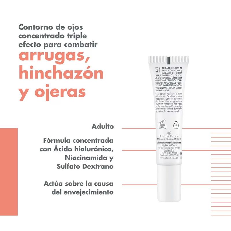 Avene-Contorno-de-Ojos-Triple-Correccion-Hyaluron-Activ-B3-Avene-15-mL