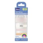 Biberon Chicco Well Being Colors Rosa 0-2 Meses 5 Oz / 150 mL
