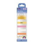 Biberon-Chicco-Well-Being-Colors-Rosa-4-Meses-330-mL