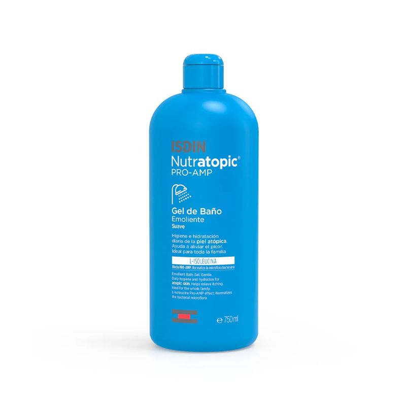 Gel-de-Baño-Emoliante-Isdin-Nutratopic-Pro-Amp-750-mL
