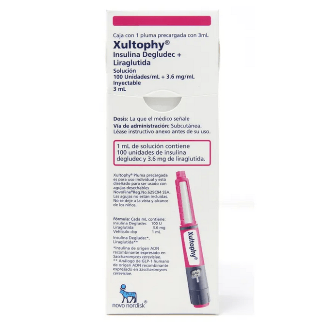 Xultophy 100 U/ml 3.6 Mg  1 Pluma con 3 mL