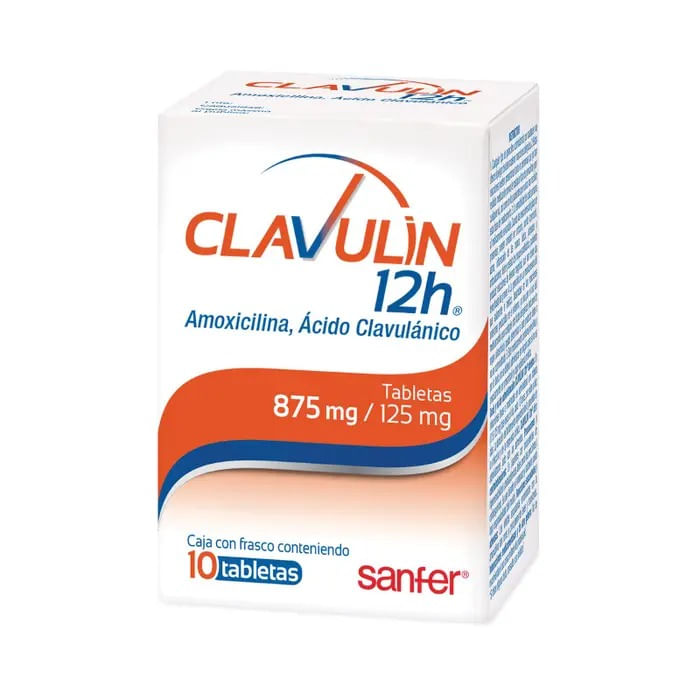 Clavulin12H875mg125mg10Tabletas