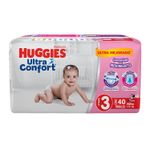 HuggiesUltraConfortEt3Nina40Piezas