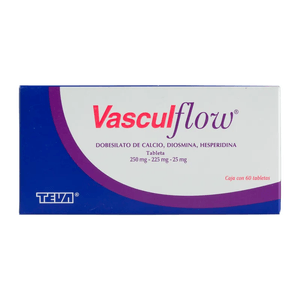 Vasculflow 250mg/225mg/25mg 60 Tabletas