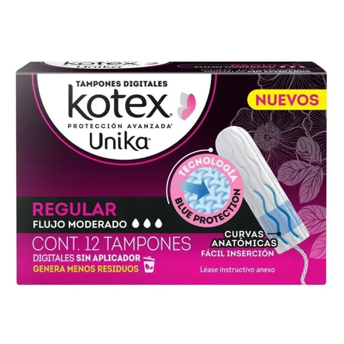Tampones-Kotex-Unika-Regular-12-Piezas