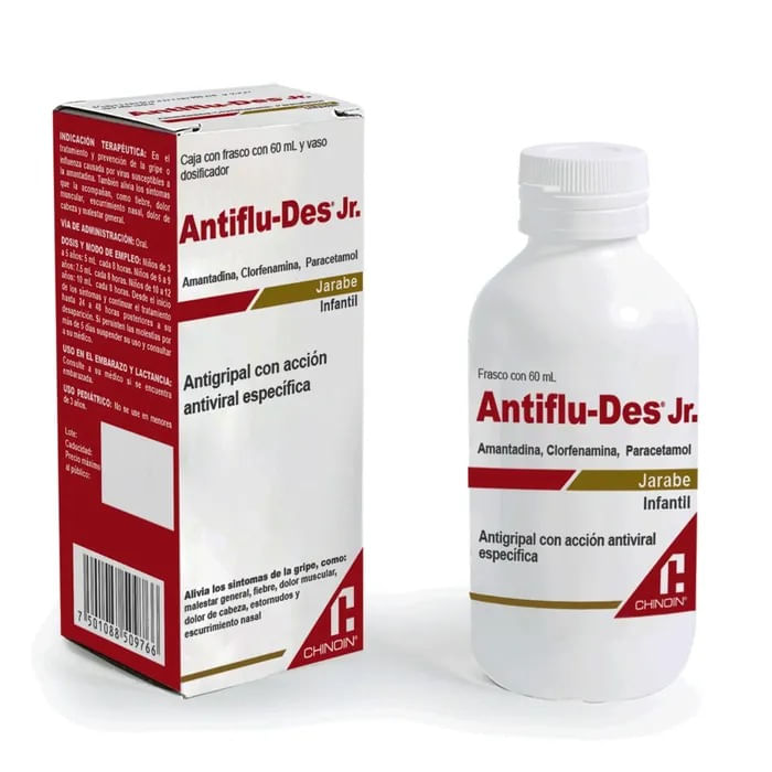 AntifluDesJrJarabeInfantil500mgFrascocon60mL
