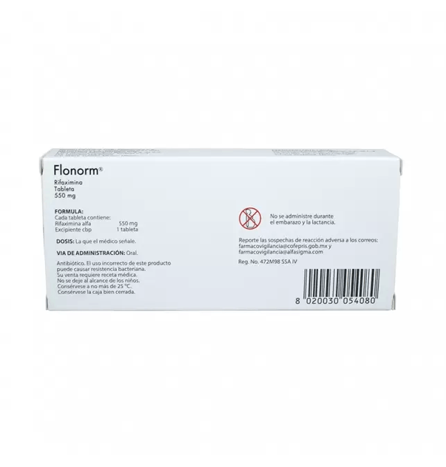 Flonorm550mg14Tabletas