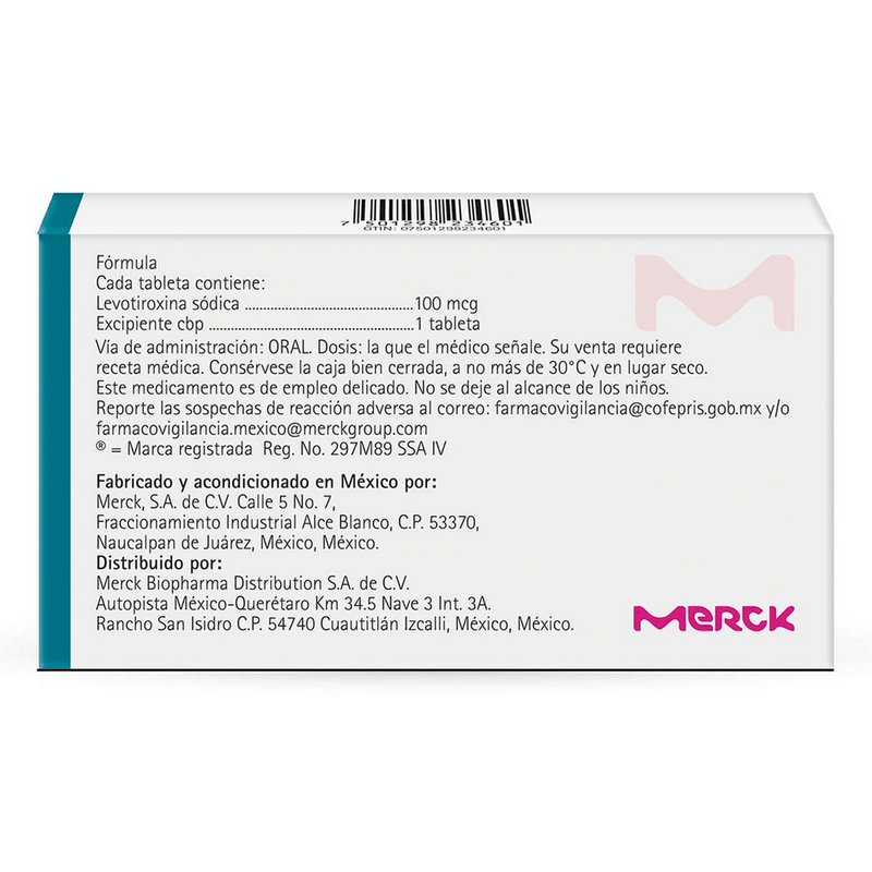 Eutirox100mcg50Tabletas