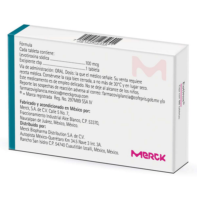 Eutirox100mcg50Tabletas
