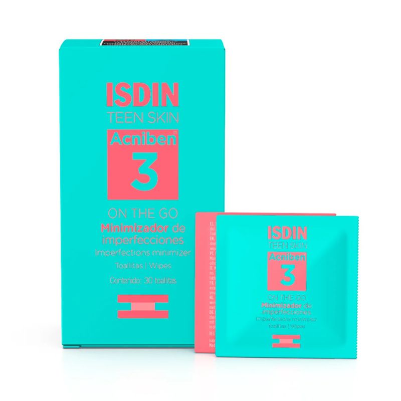 Isdin-Teen-Skin-Acniben-On-the-Go-Toallitas-30-piezas