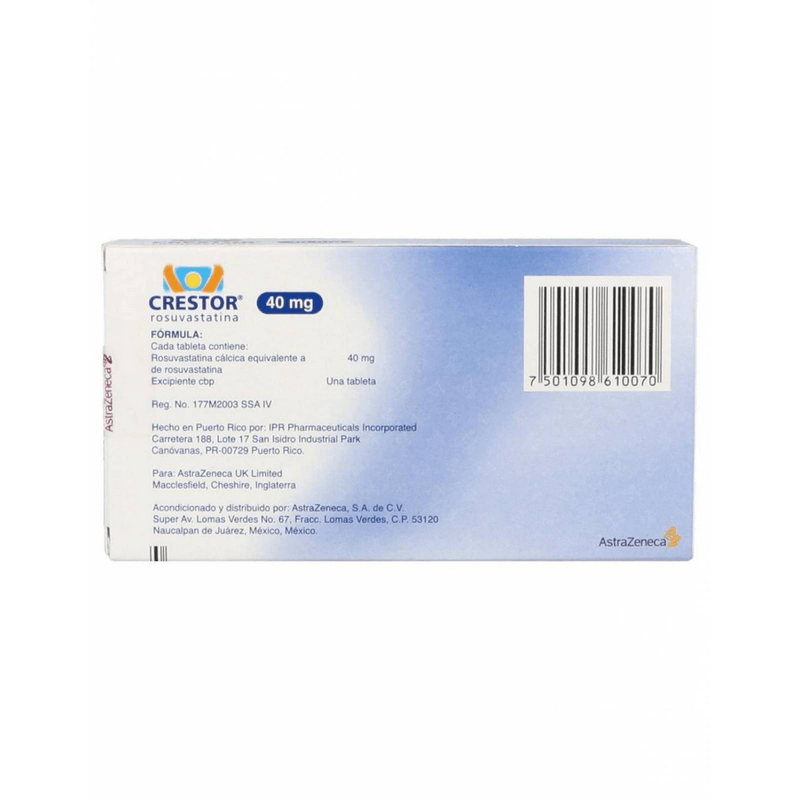 Crestor40mg30Tabletas