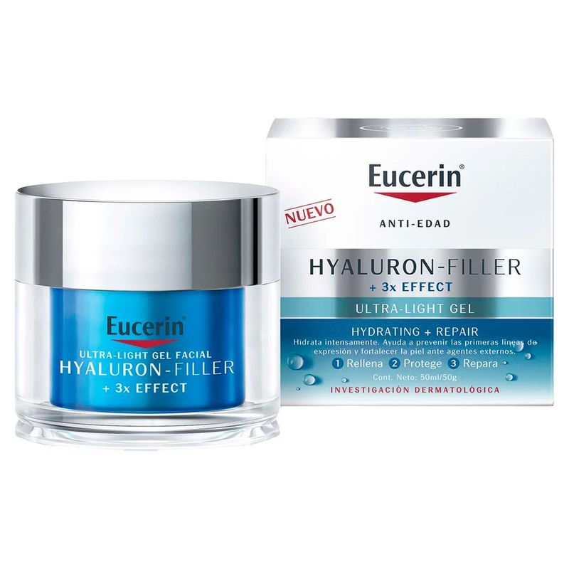 EucerinHyaluronFiller3XEffectUltraLightGelHydratingRepair50mL