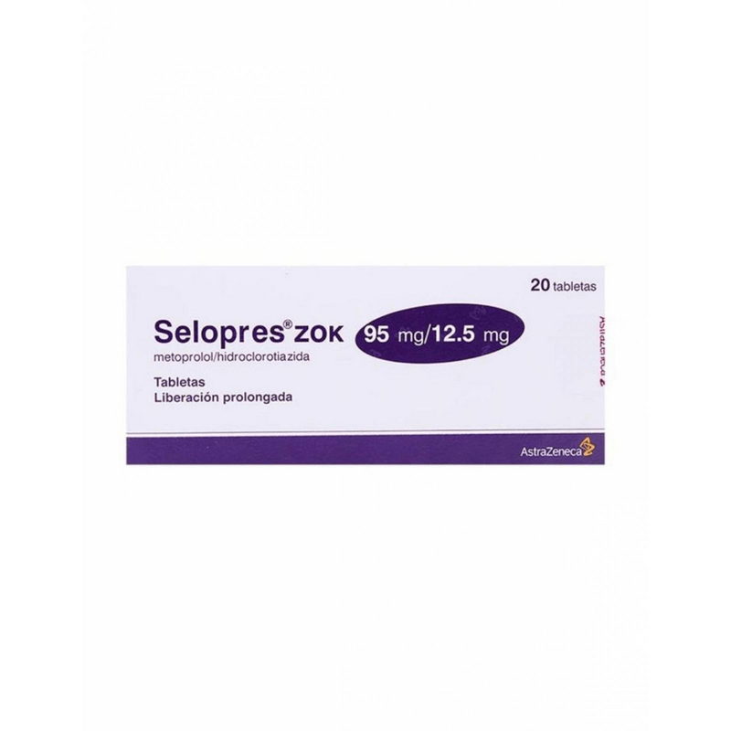 SelopresZok95mg125mg20Tabletas
