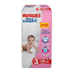 HuggiesUltraConfortEt3Nina40Piezas