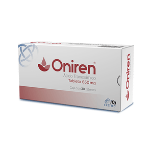 Oniren 650 mg 30 Tabletas