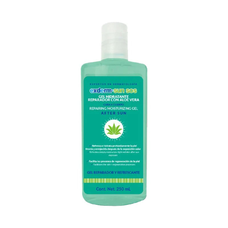 Gel-Hidratante-Reparador-con-Alore-Vera-Exderm-Sun-SOS-250-mL