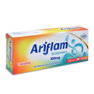 Ariflam Diclofenaco 100 mg 20 Tabletas