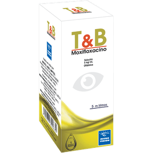 T&B Solucion Ofamlica Moxifloxacino 5 mg/mL Frasco con 5 mL